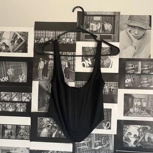 black corset top